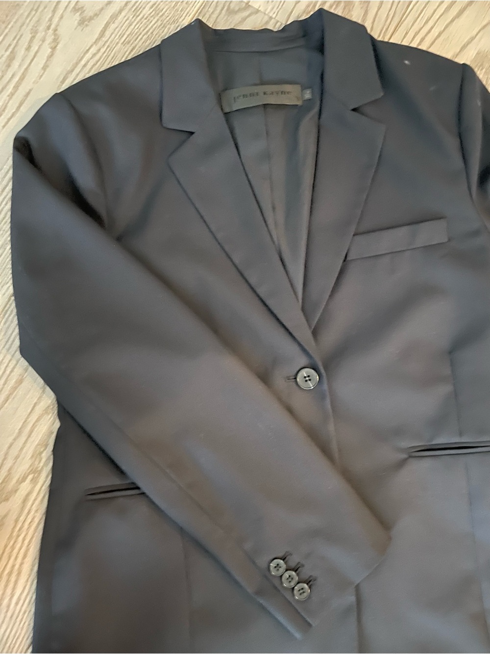 Jenni Kayne Brentwood Wool Blend Blazer Dark Navy Size 10 - Picture 5 of 6